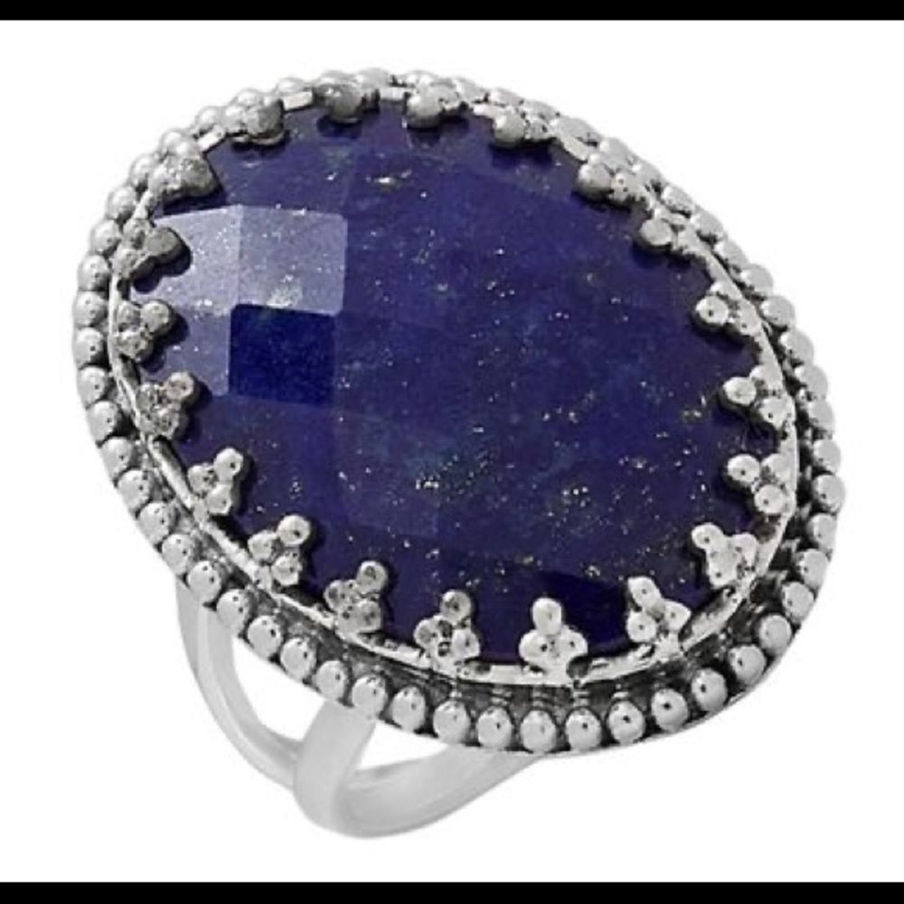 Handmade Sterling Silver & Lapis Lazuli Ring